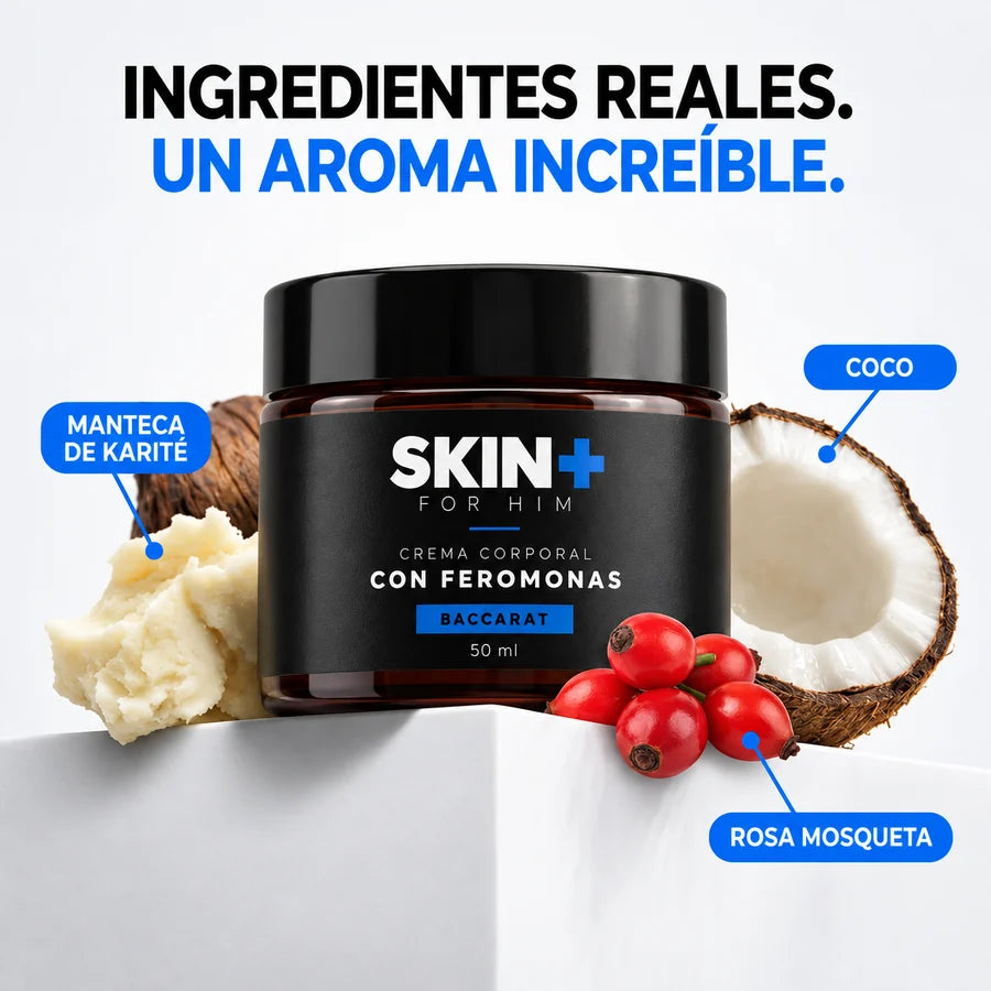 Ingredientes reales: manteca de karite, coco y rosa mosqueta